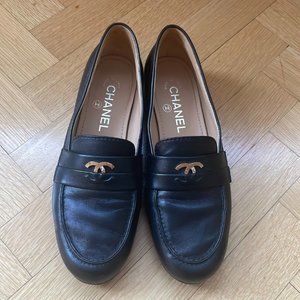 Chanel Black Loafers